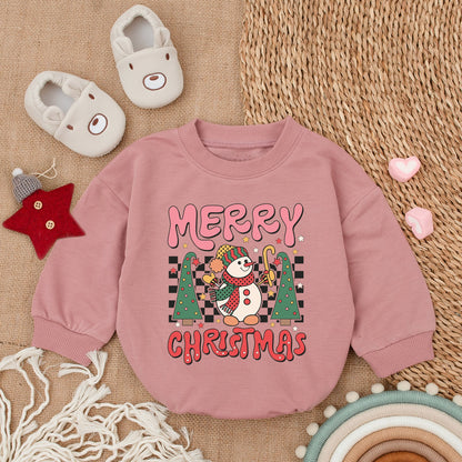 First Christmas Baby Romper, Long Sleeve Bodysuit, Holiday Gift  