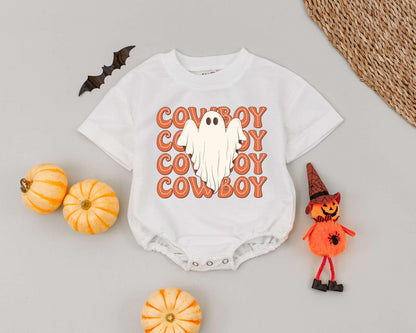 Western Boo Romper: First Halloween Baby Cowboy Costume Gift