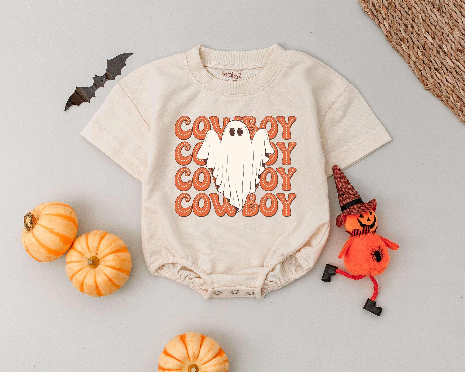 Western Boo Romper: First Halloween Baby Cowboy Costume Gift