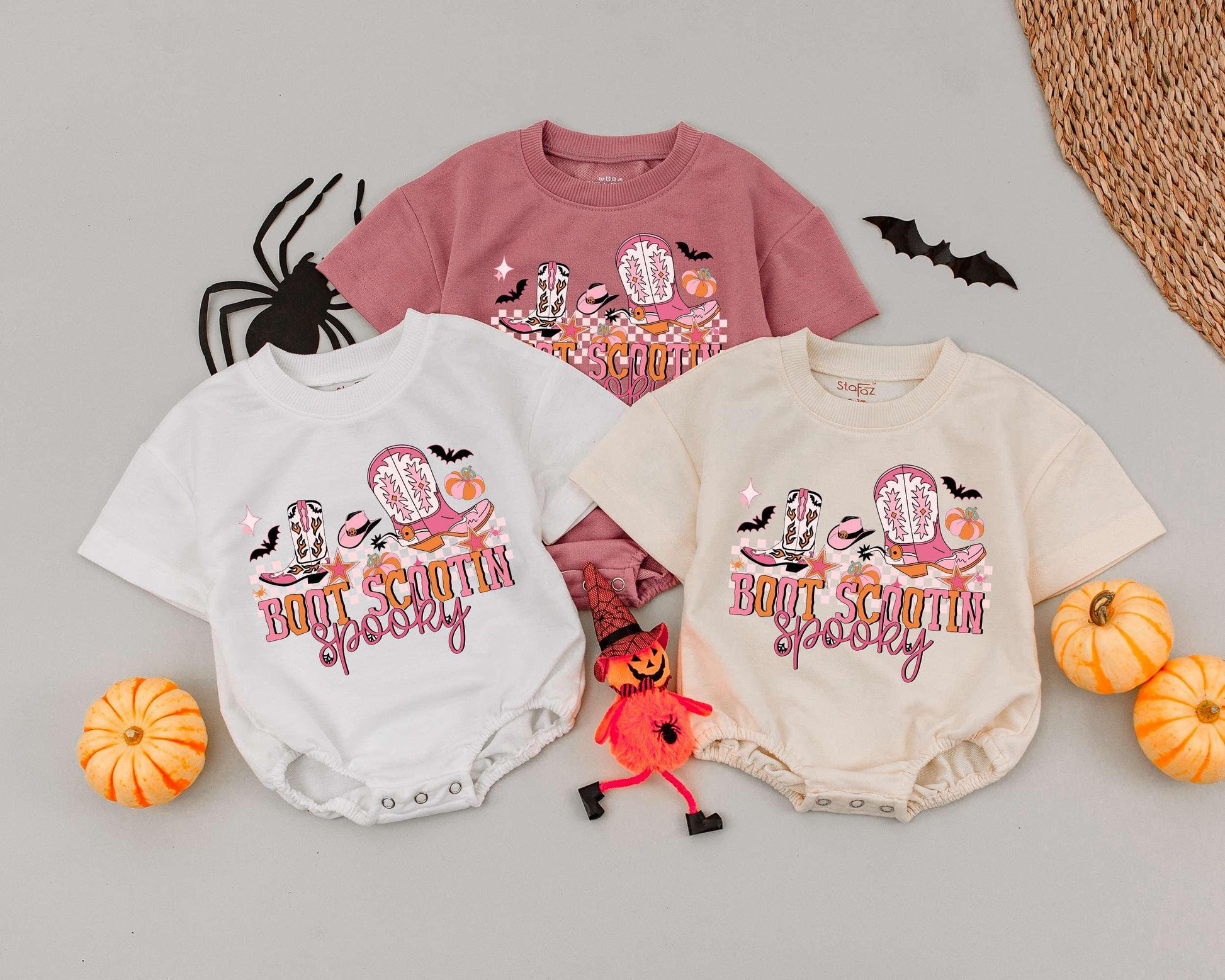 Western Spooky Romper: Baby's 1st Halloween Outfit & Gift