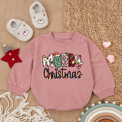 Cozy My First Christmas Baby Romper | Long Sleeve Holiday Outfit