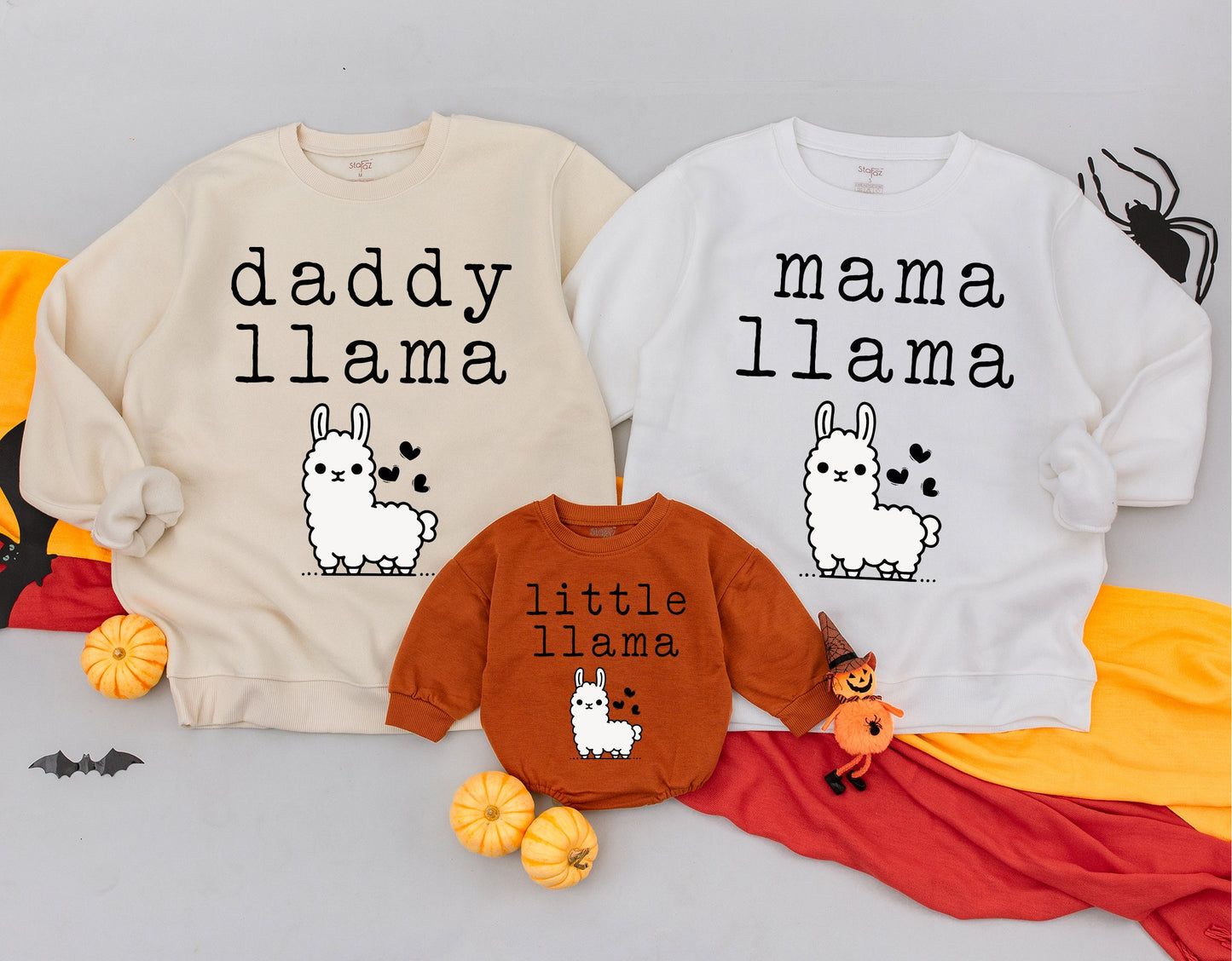 Matching Llama Sweatshirts for Family - Baby Shower Gifts & Outfits