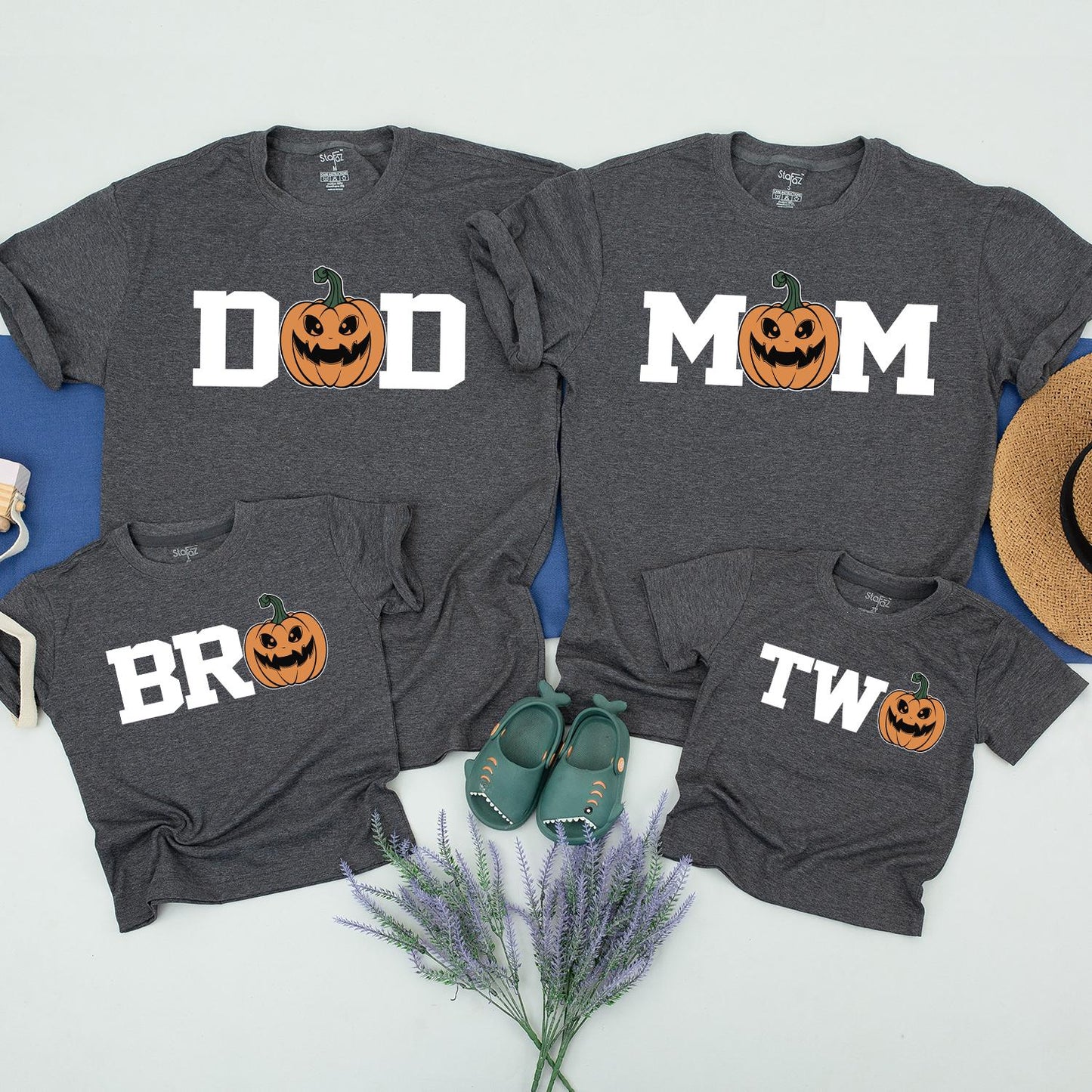 Matching Pumpkin Family Shirts - Halloween & Fall Outfits for All