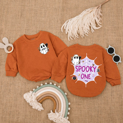 Baby's First Halloween Bubble Romper: Pumpkin Bodysuit Costume