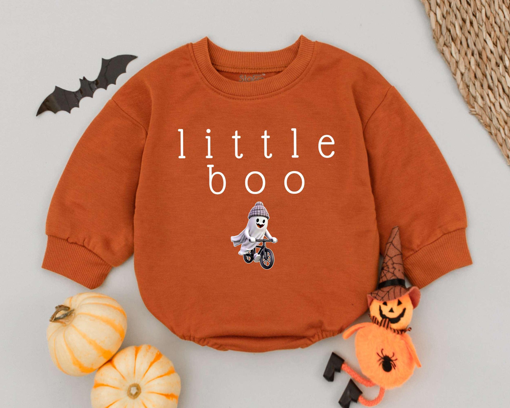 Boo Baby Romper: Cute Ghost Outfit for Spooky Halloween Fun