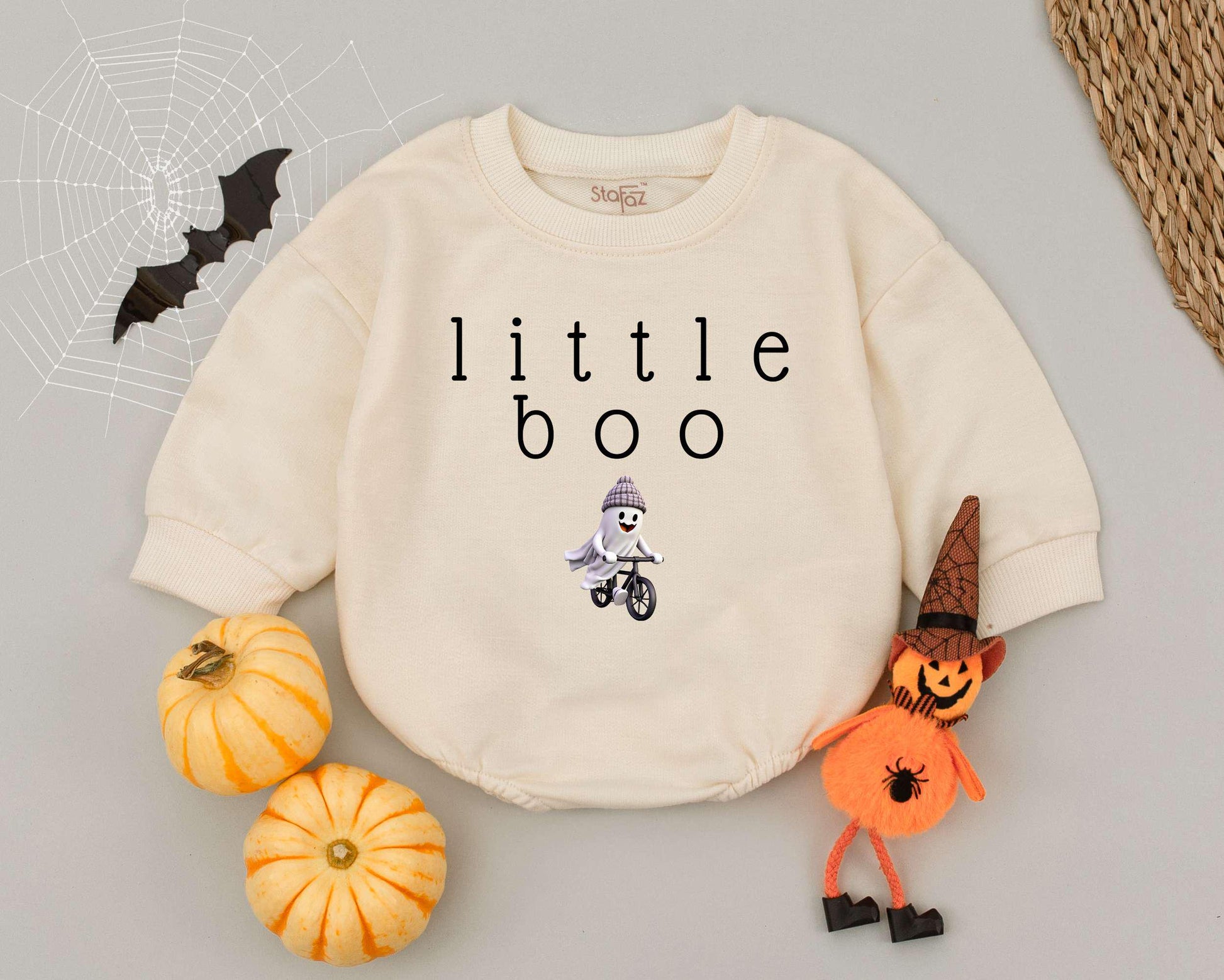 Boo Baby Romper: Cute Ghost Outfit for Spooky Halloween Fun