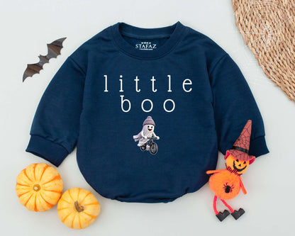 Boo Baby Romper: Cute Ghost Outfit for Spooky Halloween Fun