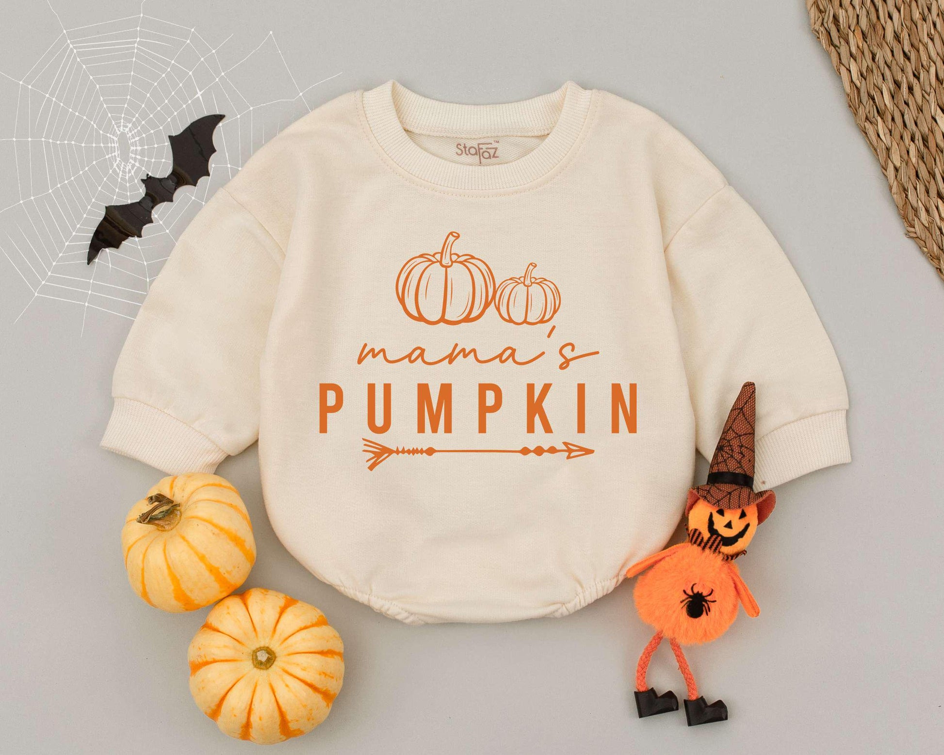 Little Pumpkin Halloween Romper Outfit: Funny Newborn Bodysuit Gift