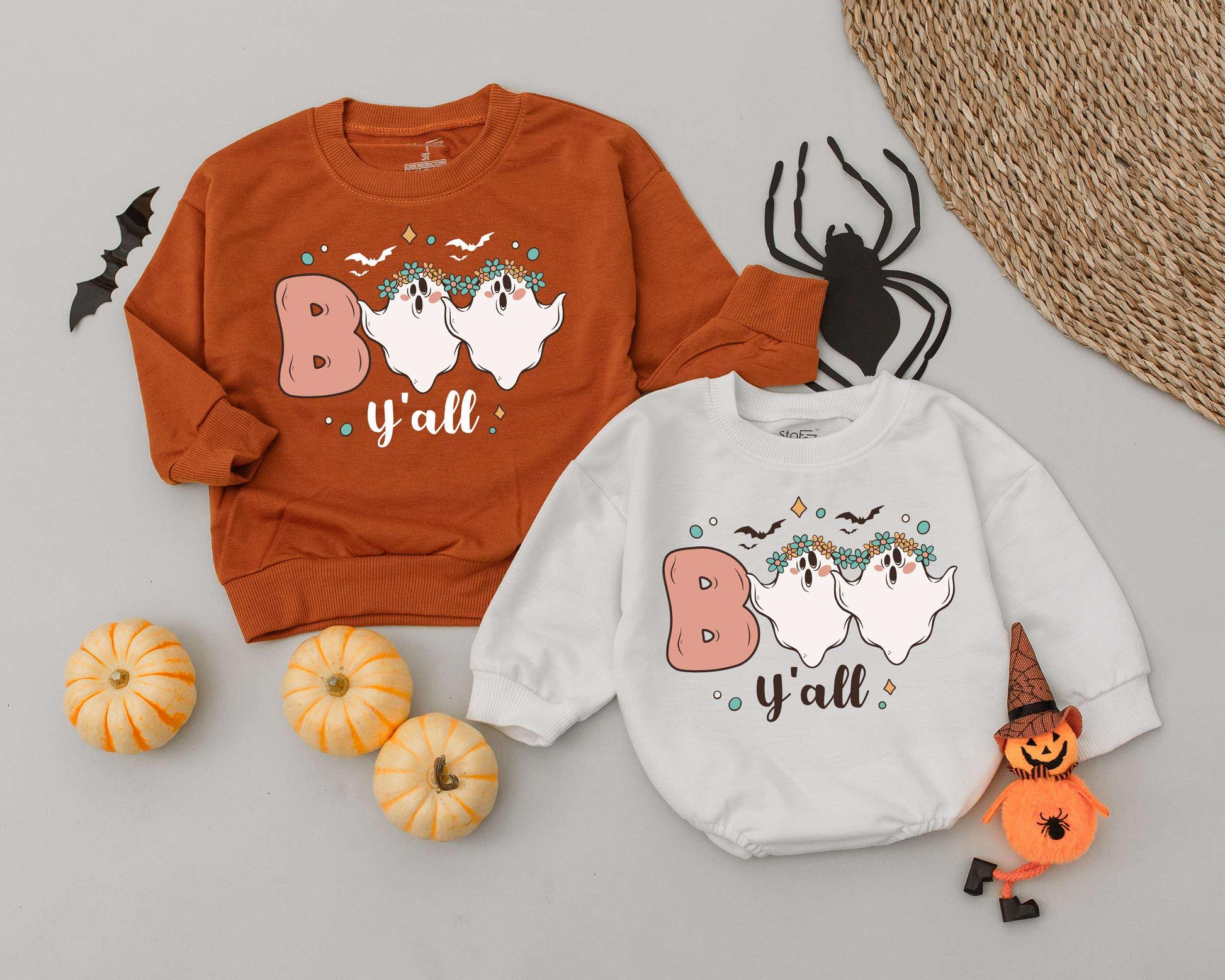 Boo Y'all Baby Romper: Funny Halloween Costume for Boys & Girls