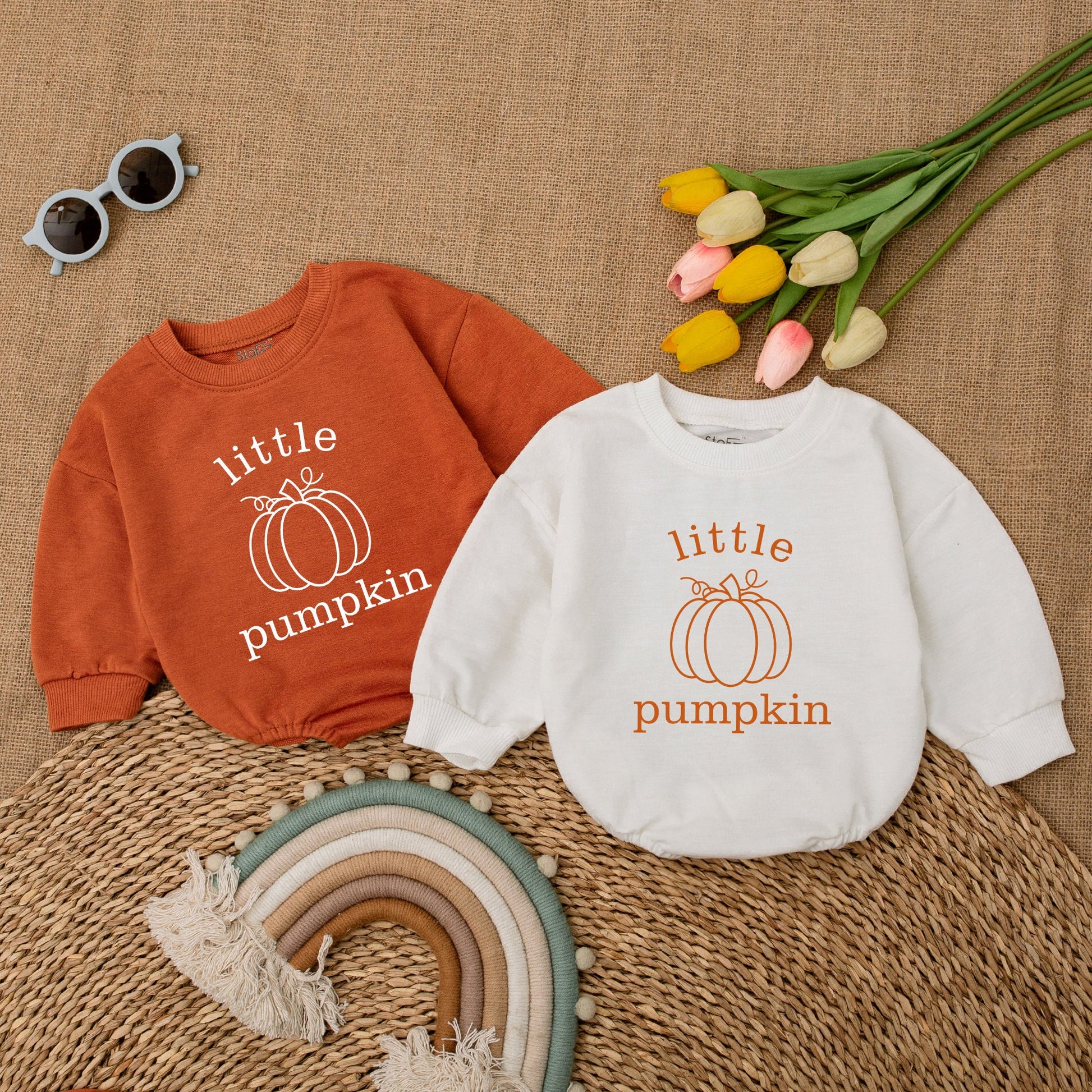 Pumpkin Baby Romper, First Thanksgiving Outfit, Fall Baby Clothes