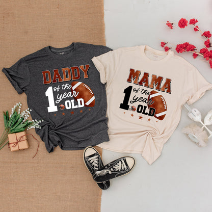 Family Football Birthday Outfits: Rookie Rompers & Matching Shirts