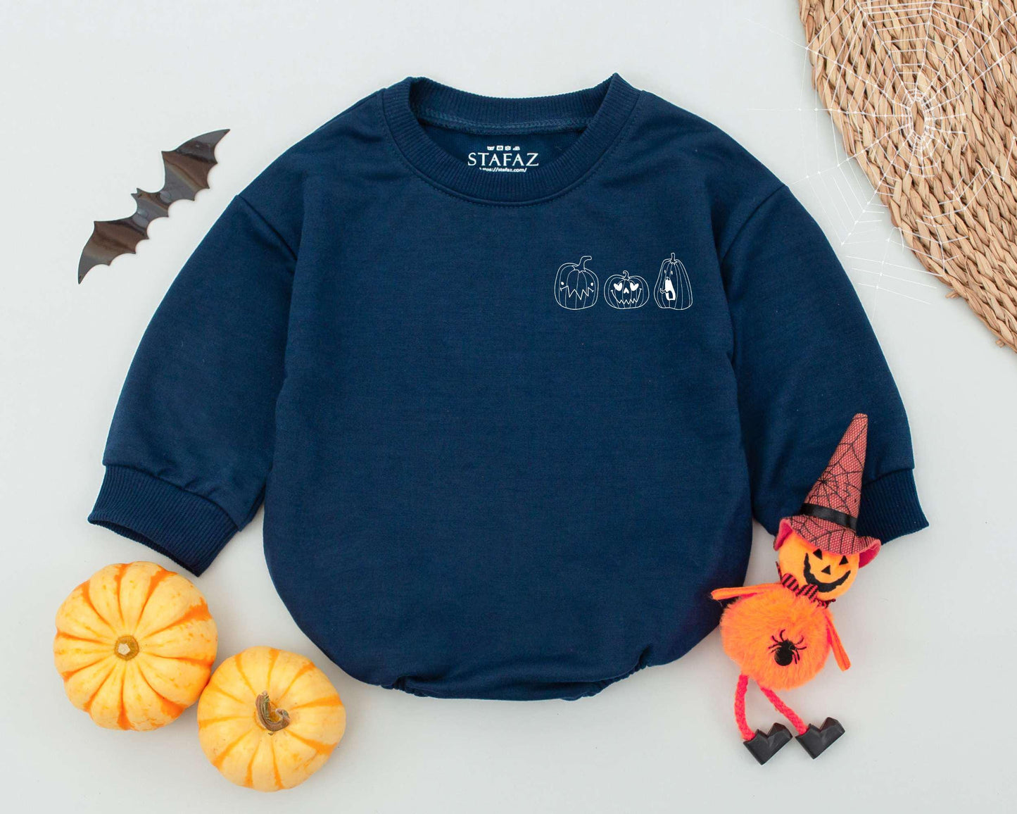 Halloween Baby Romper: Funny Pumpkin Costume for Newborns & Toddlers