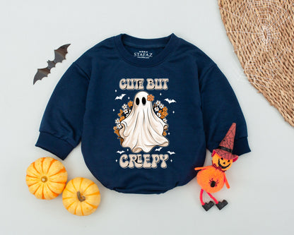 Spooky Cute Ghost Halloween Romper - Unisex Baby Toddler Outfit