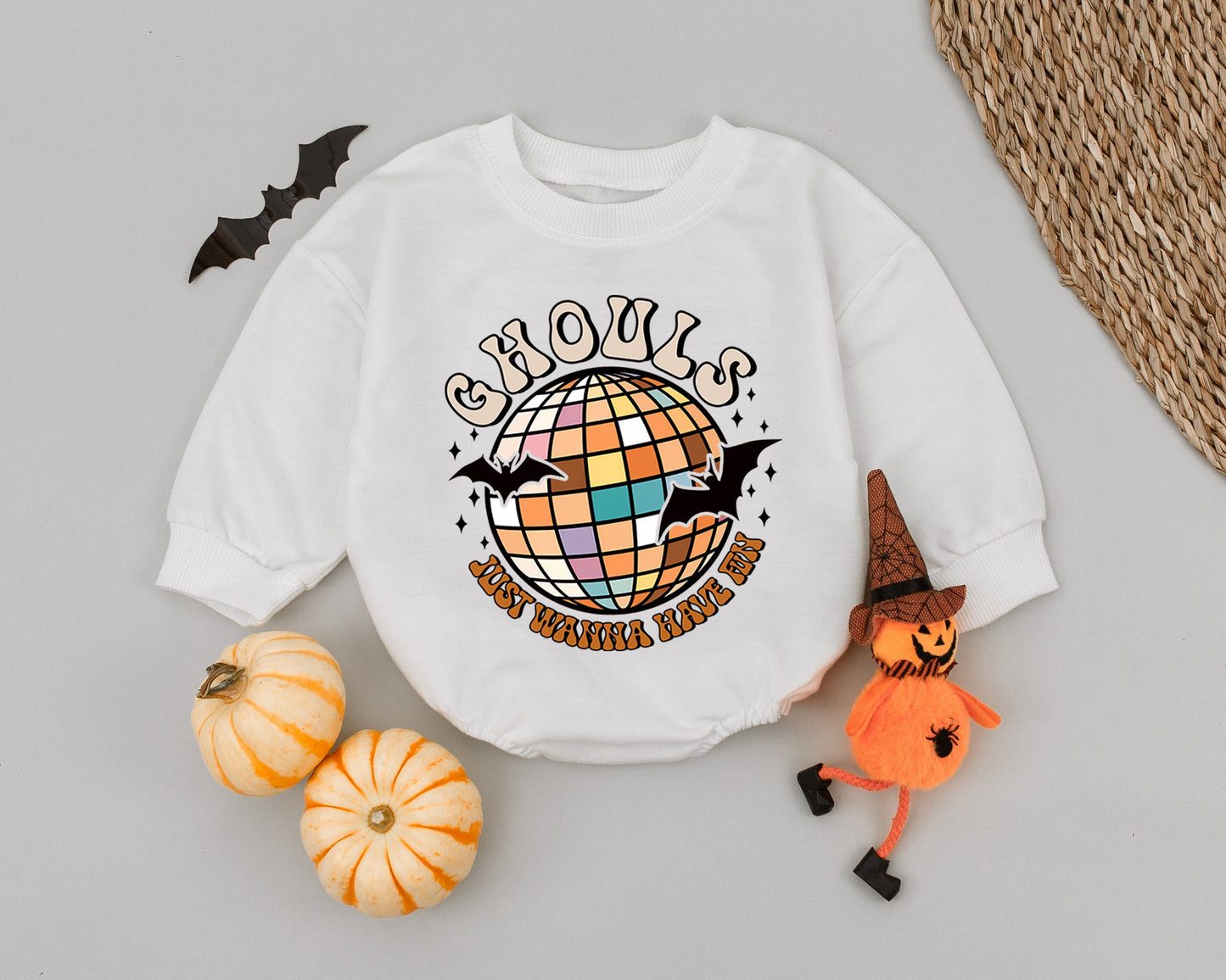 Spooky Vibes Halloween Baby Romper - Cute Fall Outfit for Newborns