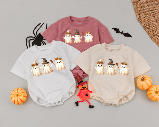 Vintage Boo Baby Halloween Outfit, Spooky First Costume Gift