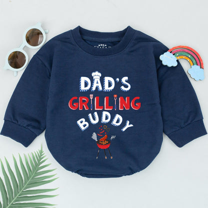 Grill Master Baby Romper: Perfect Father's Day & Baby Shower Gift