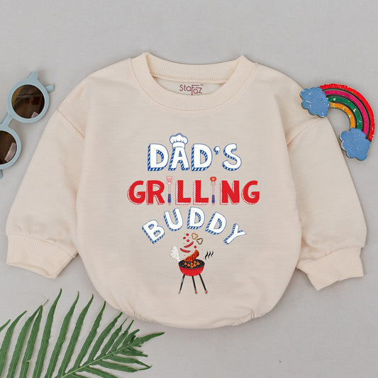 Grill Master Baby Romper: Perfect Father's Day & Baby Shower Gift