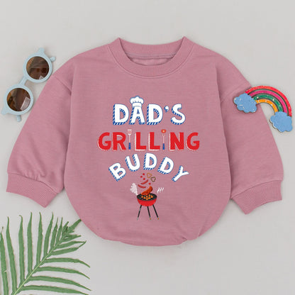 Grill Master Baby Romper: Perfect Father's Day & Baby Shower Gift
