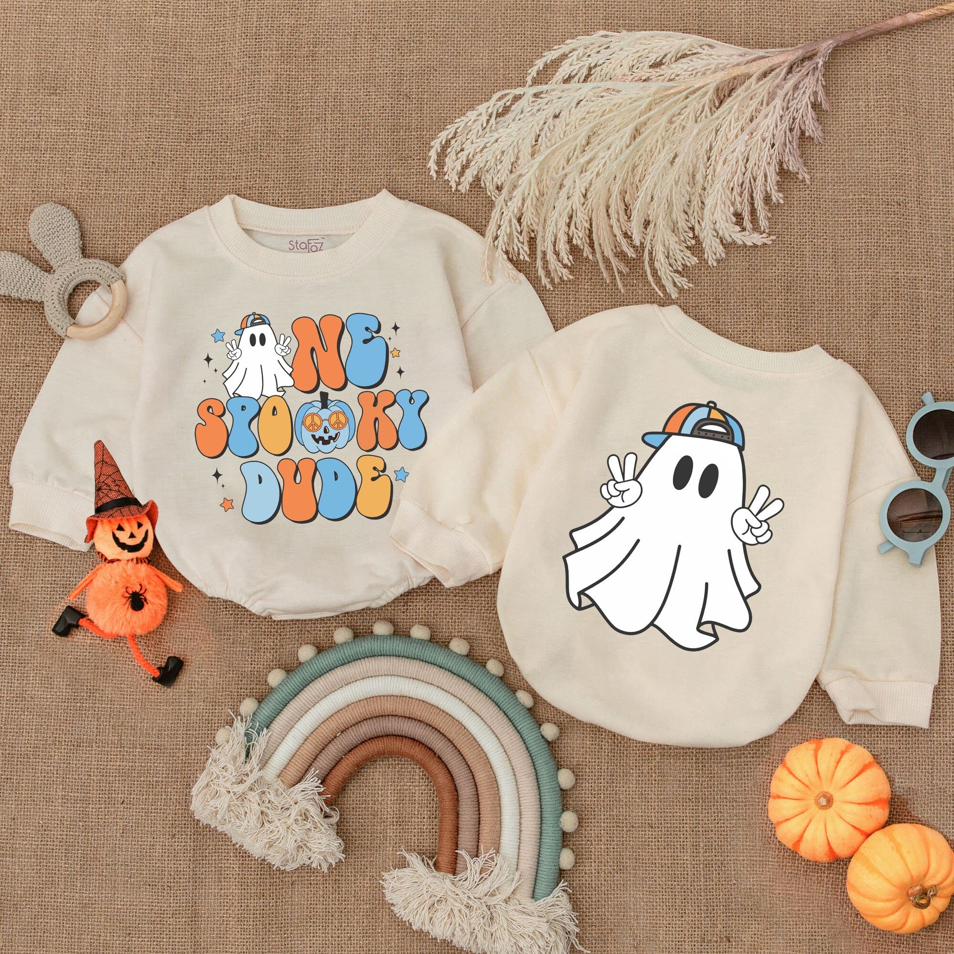 Spooky 1st Halloween Bubble Romper: Unisex Baby Costume Outfit