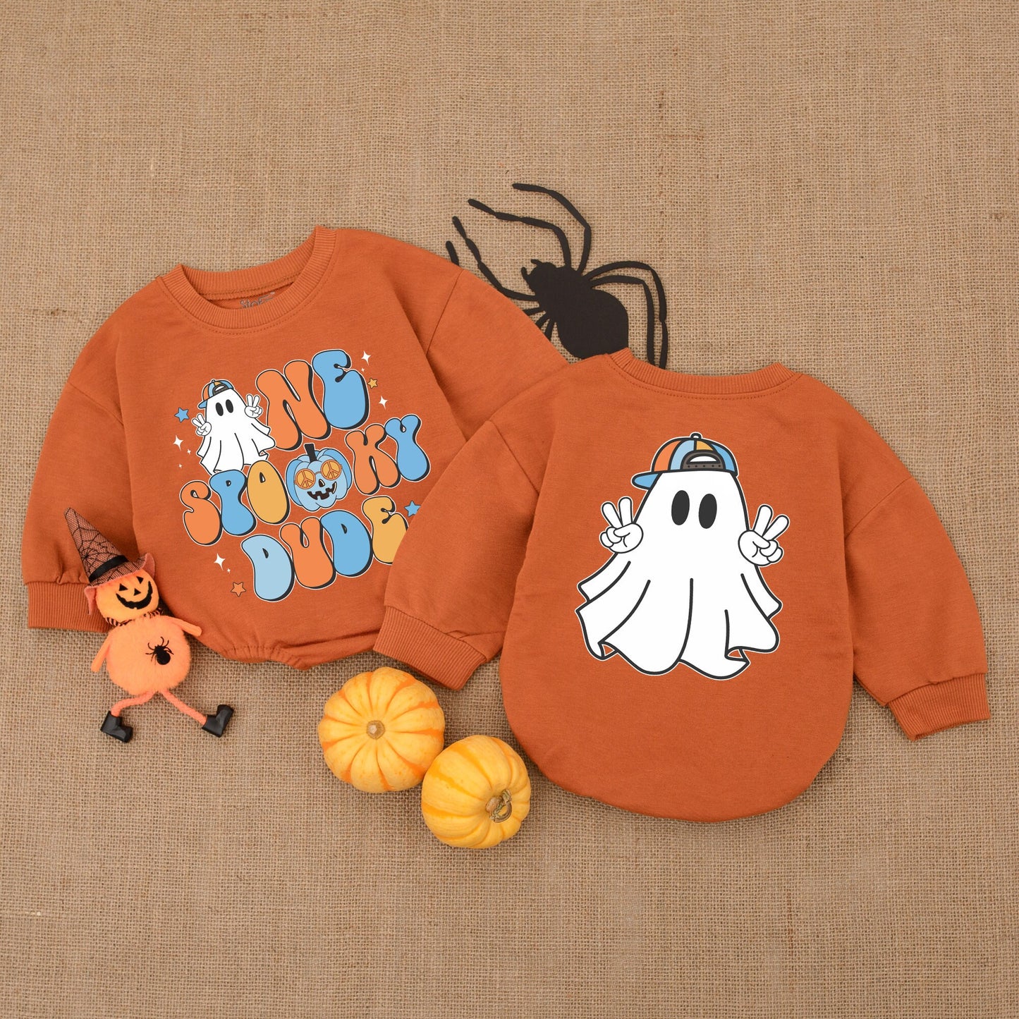 Spooky 1st Halloween Bubble Romper: Unisex Baby Costume Outfit