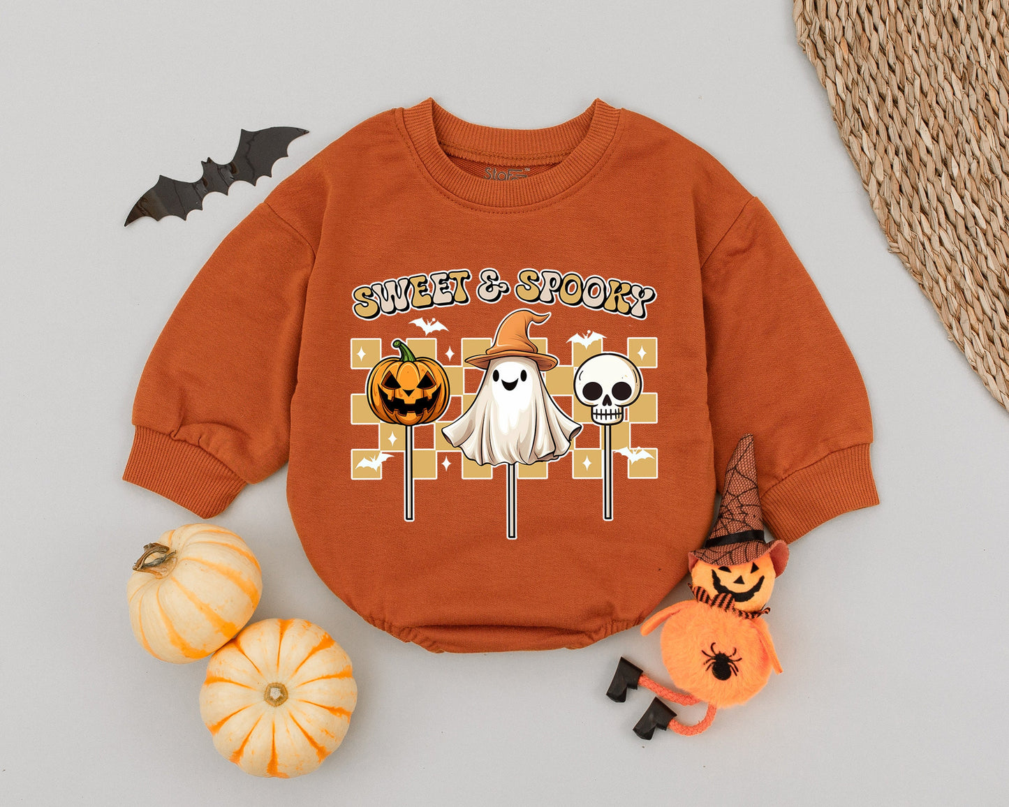 Spooky & Sweet Halloween Baby Outfit - Ghost Pumpkin Skull Romper