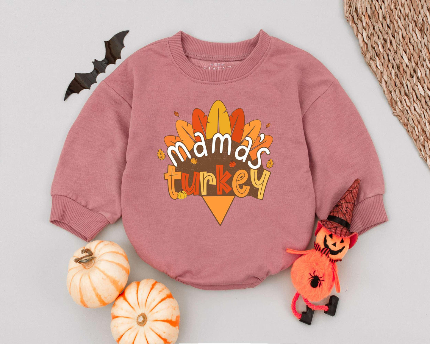 Thanksgiving Turkey Outfit - Cute Romper & Sweatshirt for Toddlers