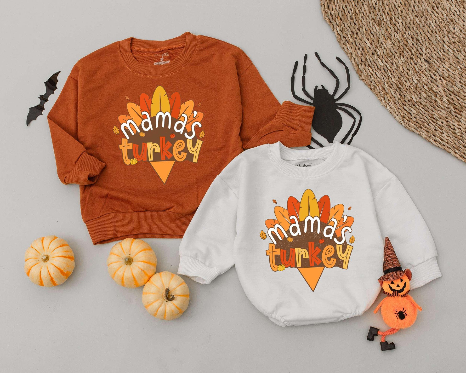 Thanksgiving Turkey Outfit - Cute Romper & Sweatshirt for Toddlers