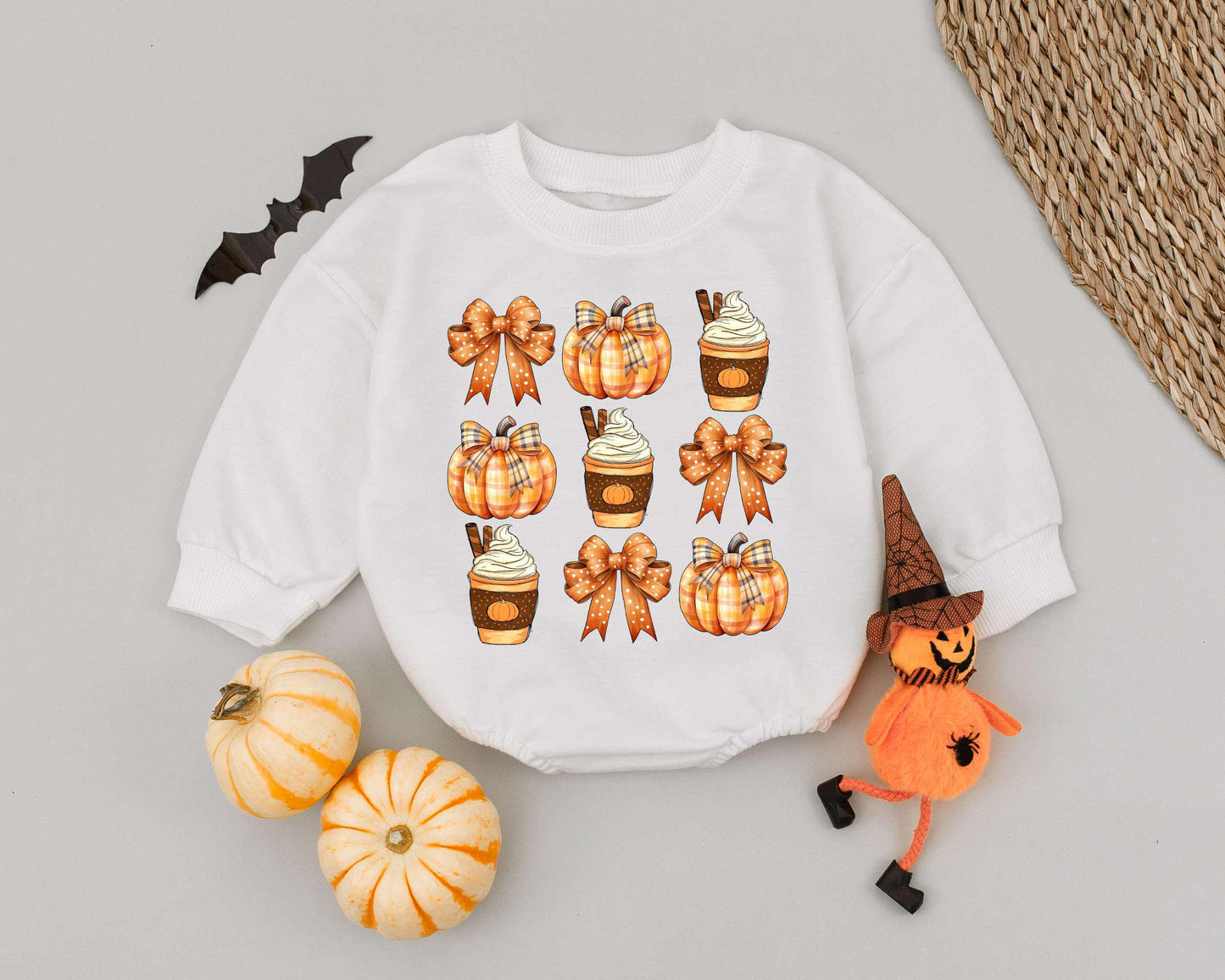 Pumpkin Spice Toddler Romper: Cute Fall & Halloween Baby Outfit