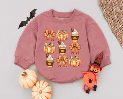 Pumpkin Spice Toddler Romper: Cute Fall & Halloween Baby Outfit