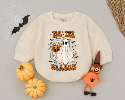 Ghostly Giggles Baby Romper: Cute Halloween Outfit for Newborns