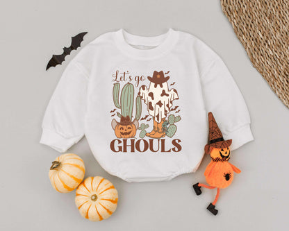 Western Halloween Baby Outfit: Romper, Costume & Toddler Sweatshirt