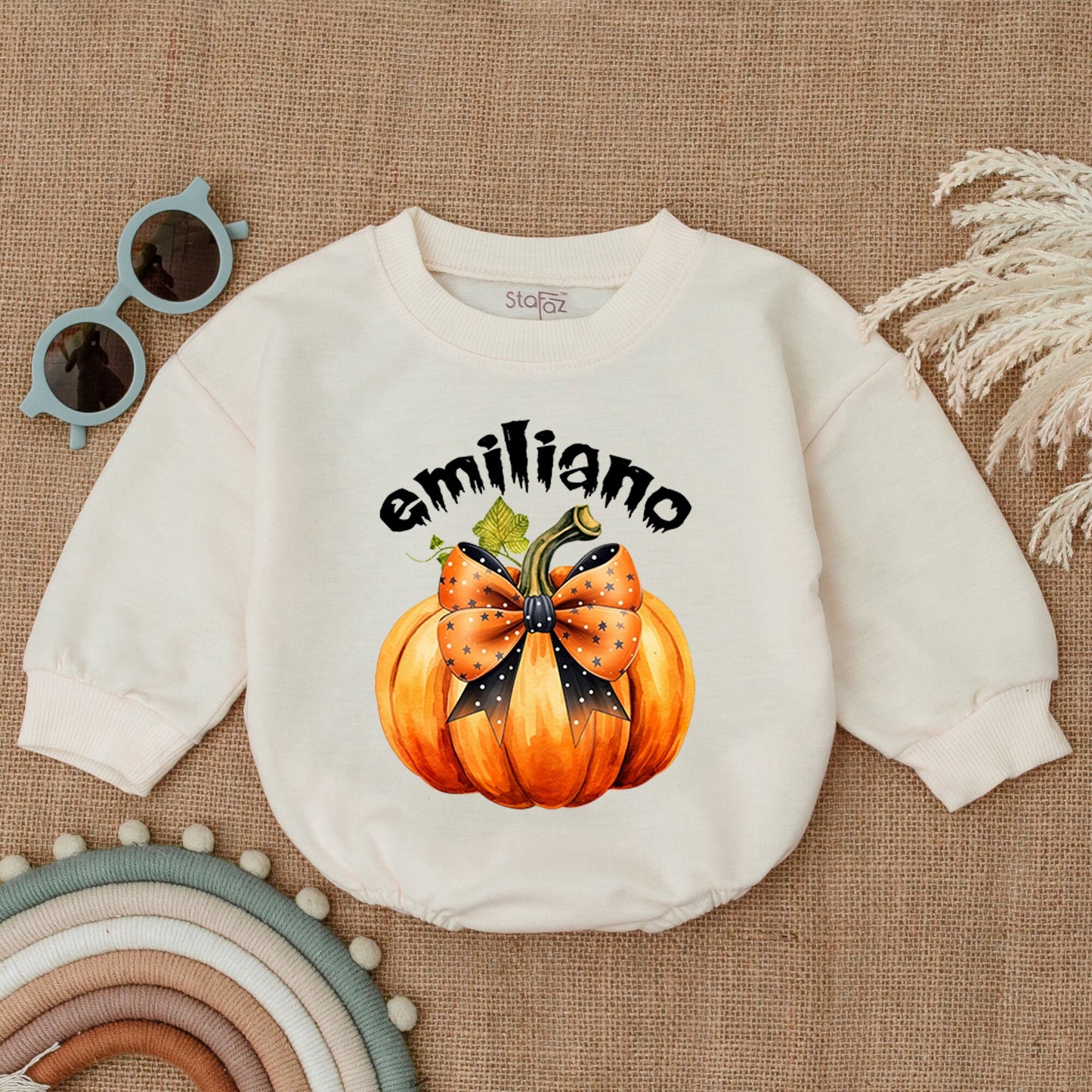 Pumpkin Halloween Romper: First Baby Outfit for Boys & Girls