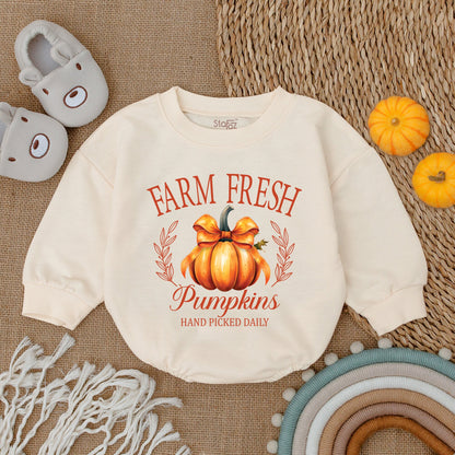 First Thanksgiving Romper - Gender Reveal Outfit - Fall Baby Clothes