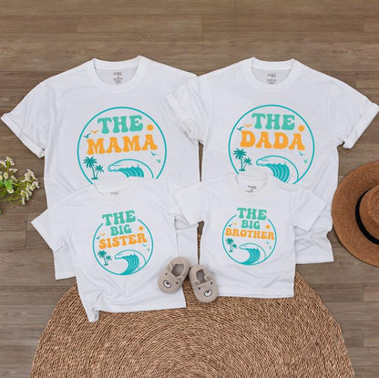 Waves 1st Birthday Shirt & Newborn Romper Set: Beach Van Baby Outfit for Boy or Girl First Summer Clothes