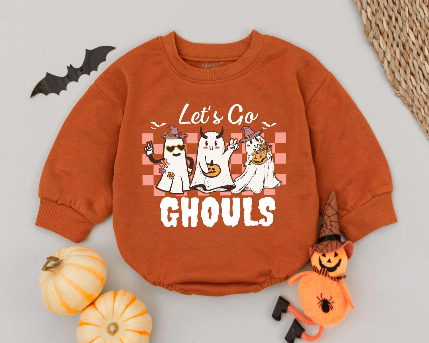 Western Ghost Romper: Baby Halloween Outfit & Newborn Gift