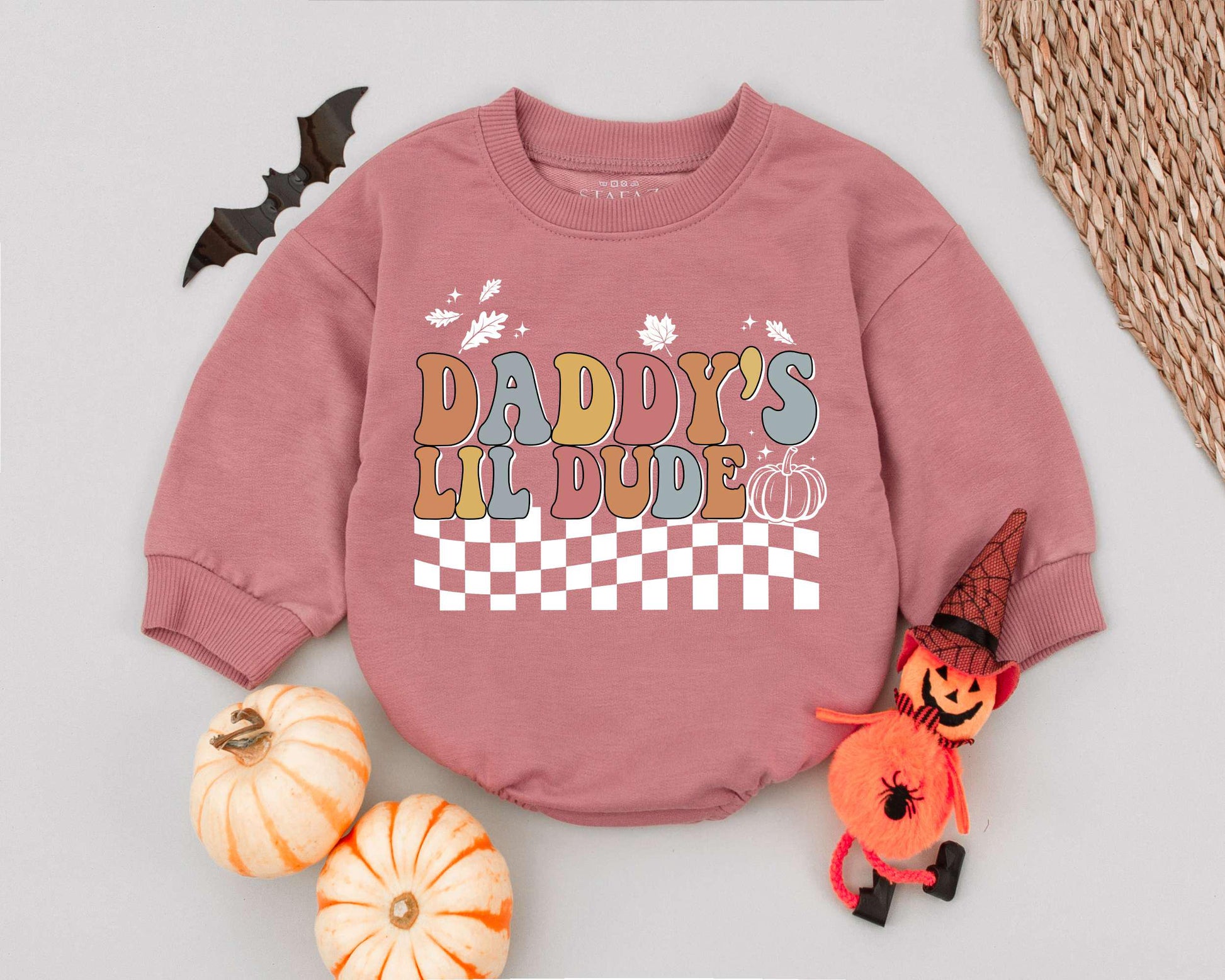 Pumpkin Spice Halloween Romper - My First Halloween Baby Outfit