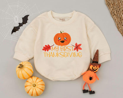 First Thanksgiving Outfit: Funny Fall Baby & Toddler Romper Gift