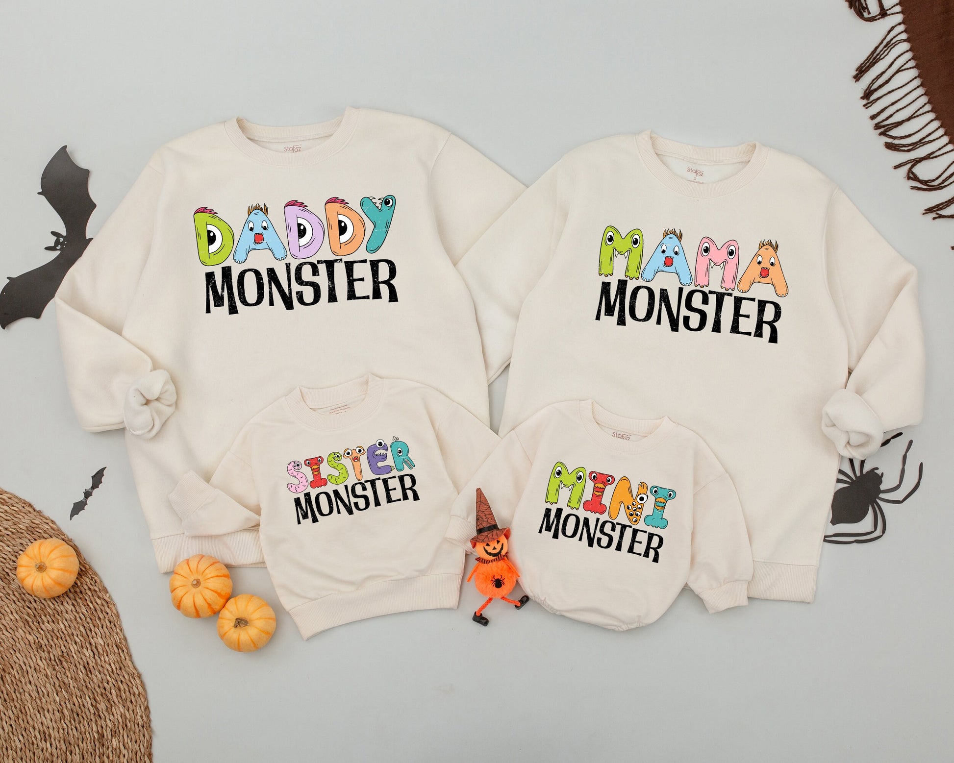 Family Halloween Sweatshirts, Funny Retro, Matching Fall Outfits