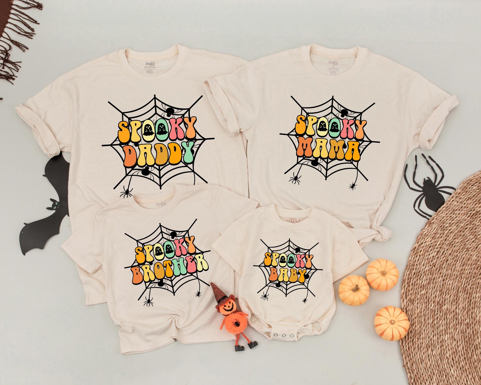Retro Family Halloween Shirts, Matching Costumes, Spooky Mommy & Me