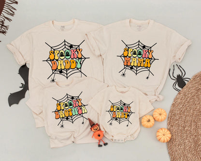 Retro Family Halloween Shirts, Matching Costumes, Spooky Mommy & Me