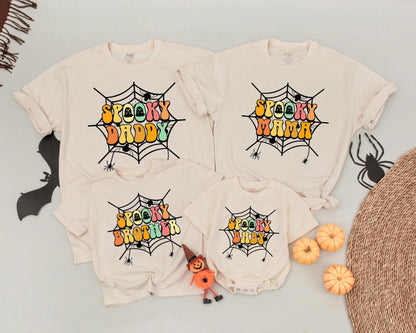 Retro Family Halloween Shirts, Matching Costumes, Spooky Mommy & Me