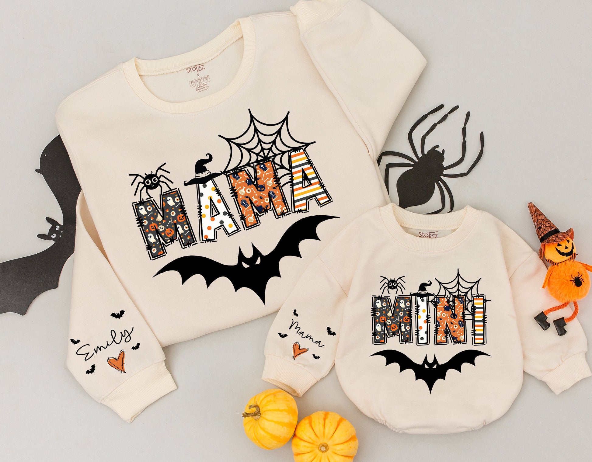 Matching Halloween Sweatshirts: Mama, Mini & Family Outfits