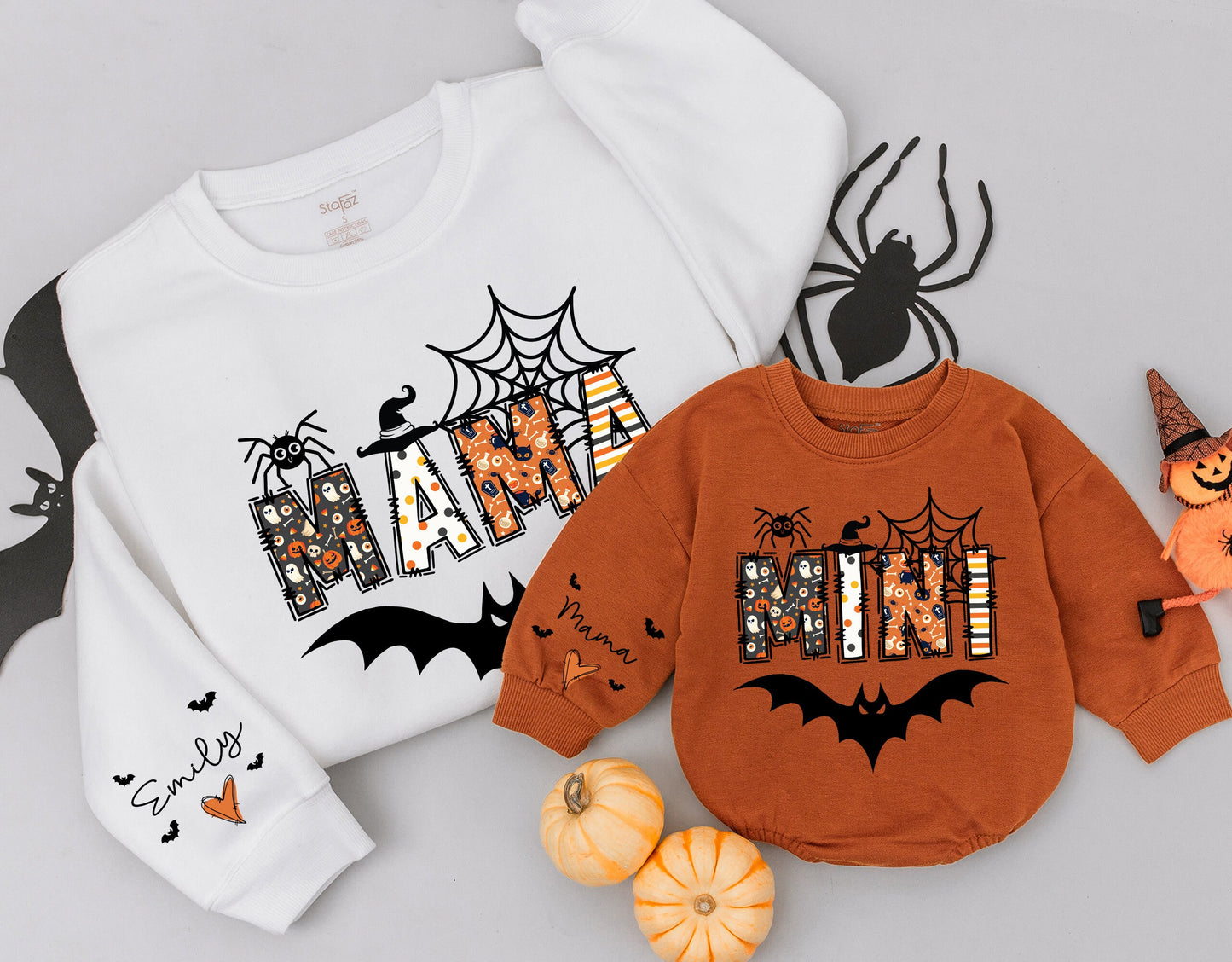 Matching Halloween Sweatshirts: Mama, Mini & Family Outfits