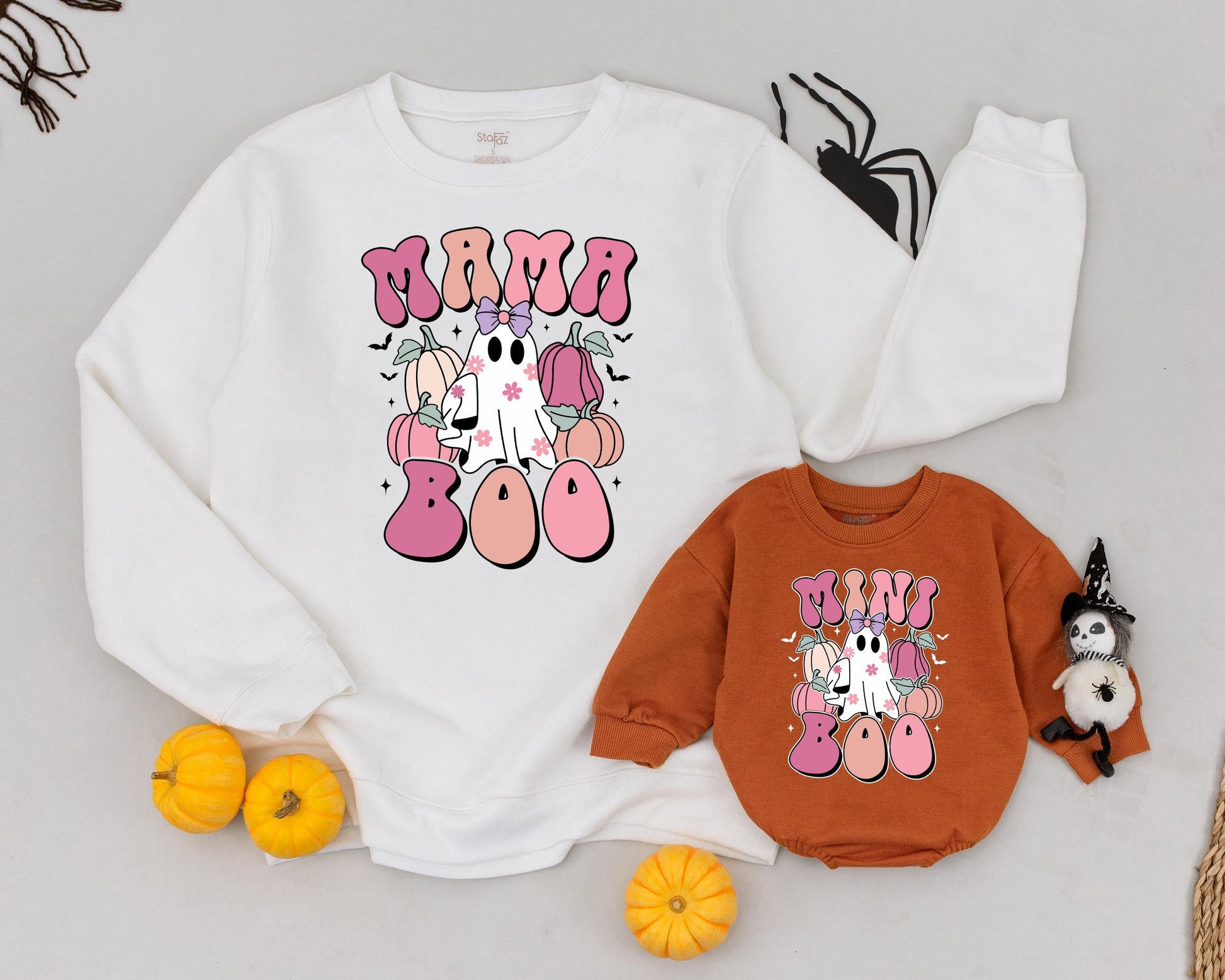 Retro Halloween: Matching Mama & Mini Sweaters, Cute Family Outfits