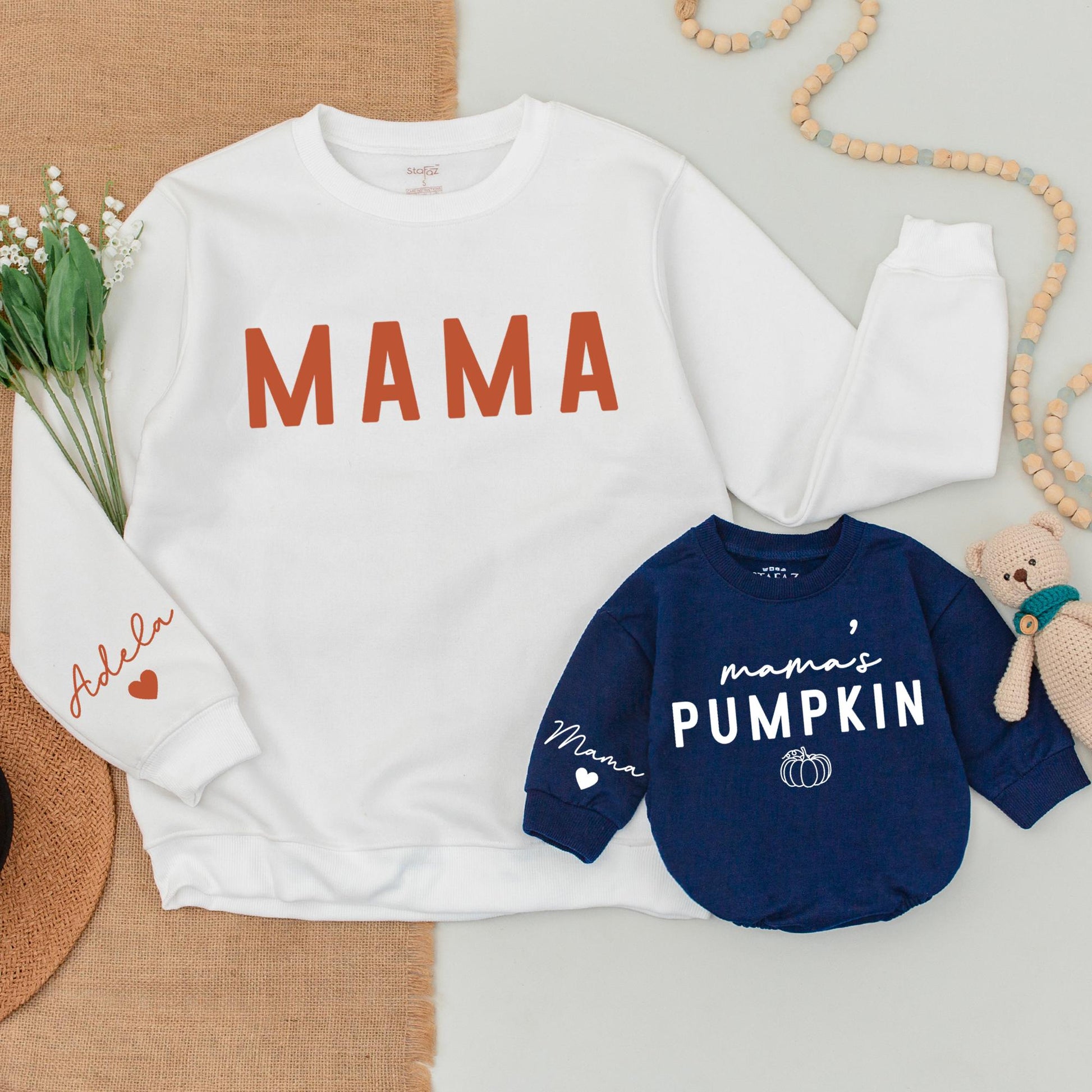 Pumpkin Patch Family Outfits: Mommy & Me Fall Sweaters