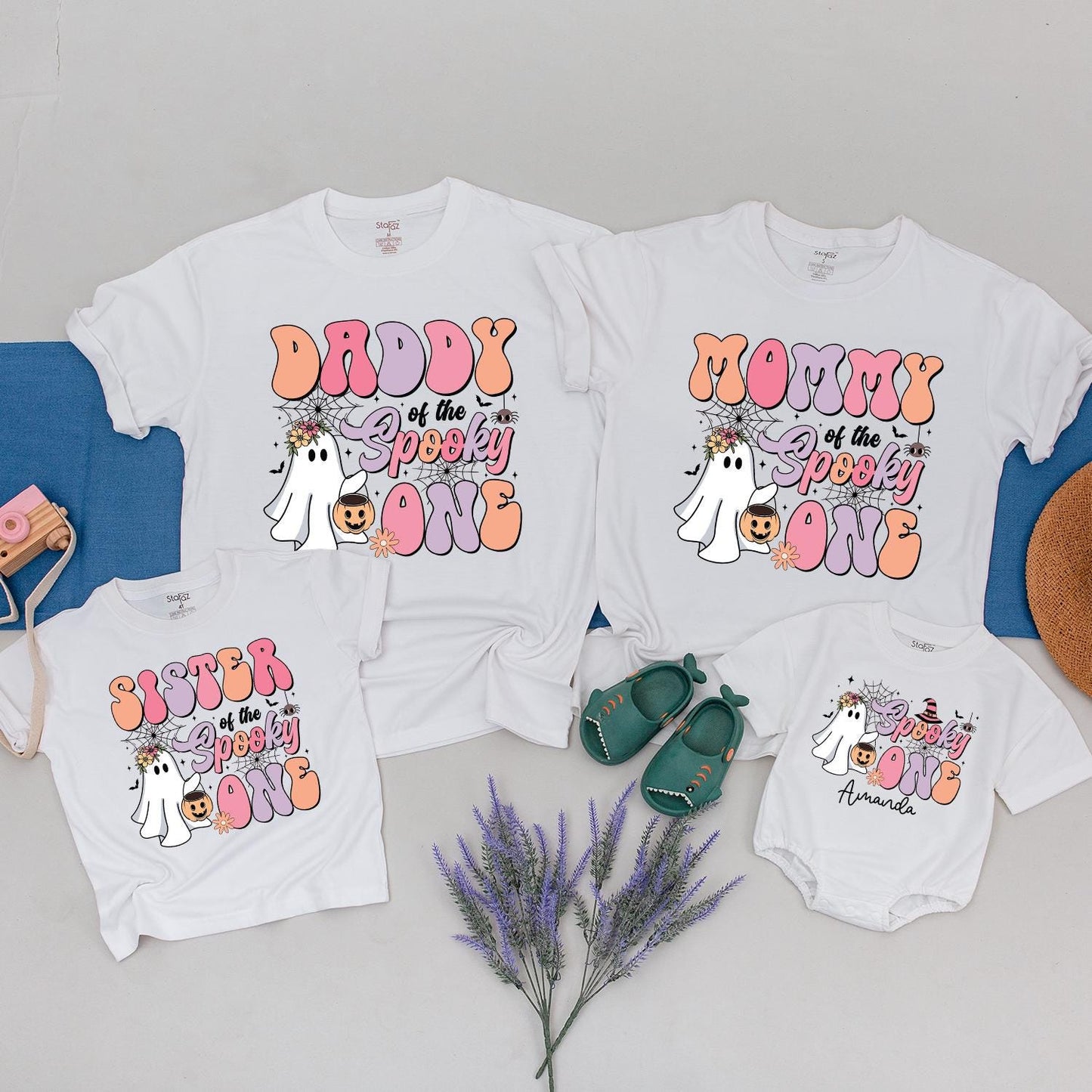 Spooky First Birthday Family Shirts: Halloween Mommy & Me Tees