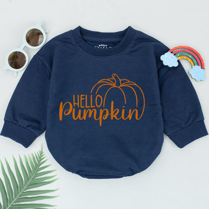 Pumpkin Spice Baby Romper: Autumn Outfit, Baby Shower Gift