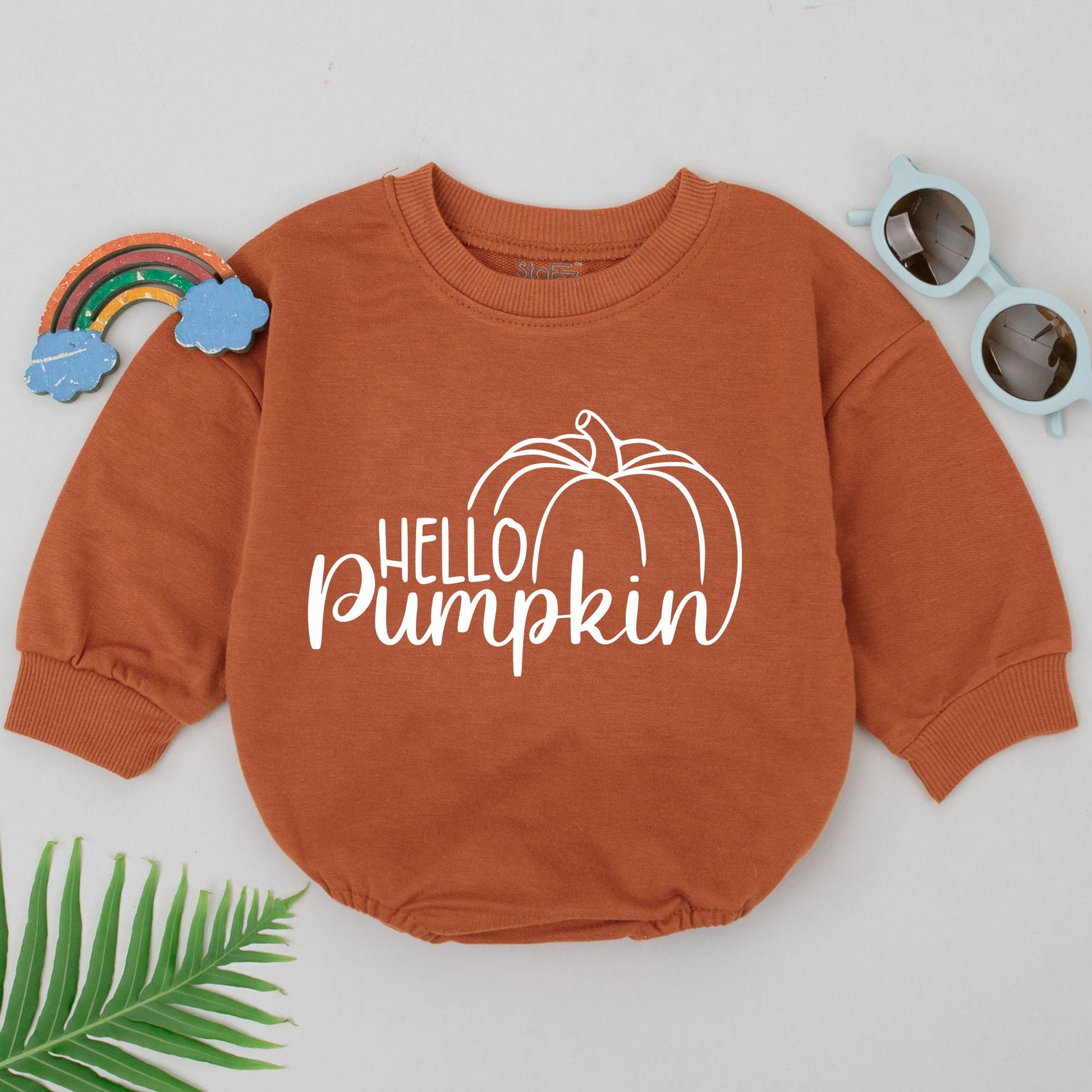 Pumpkin Spice Baby Romper: Autumn Outfit, Baby Shower Gift