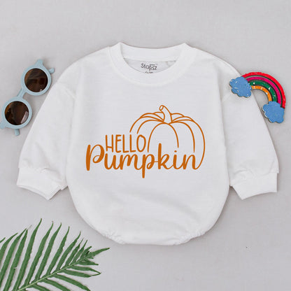 Pumpkin Spice Baby Romper: Autumn Outfit, Baby Shower Gift