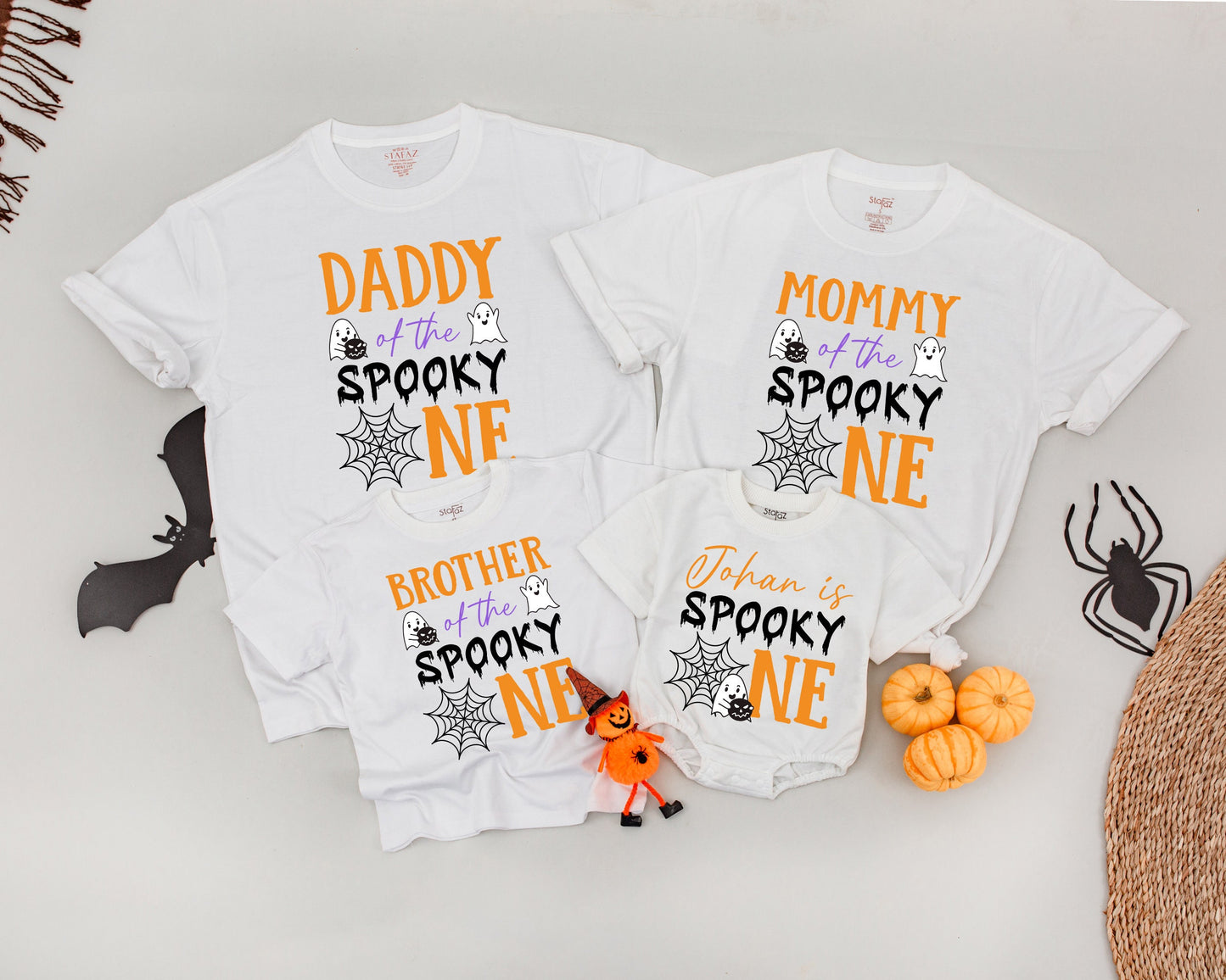 Matching Halloween Birthday Shirts: Spooky 1st Birthday Outfit Set